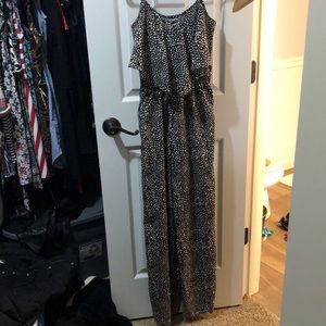 Bar III Jumpsuit Romper - XS - Black and Tan